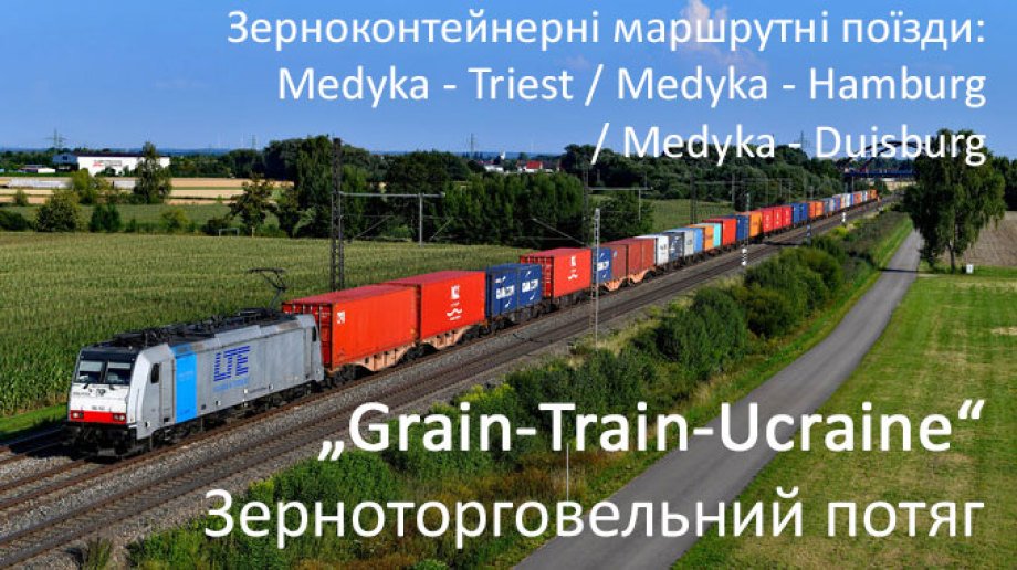 Grain Train Ucraine - Контейнерний потяг для пшениці - Ланцюг постачання для наземного транспортування зерна